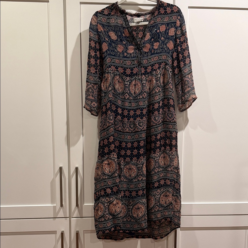 Velvet by Graham and Spencer Floral Patterned Dress